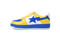 A BATHING APE BAPE STA Low White, Royal Blue & Yellow Men's Sneakers