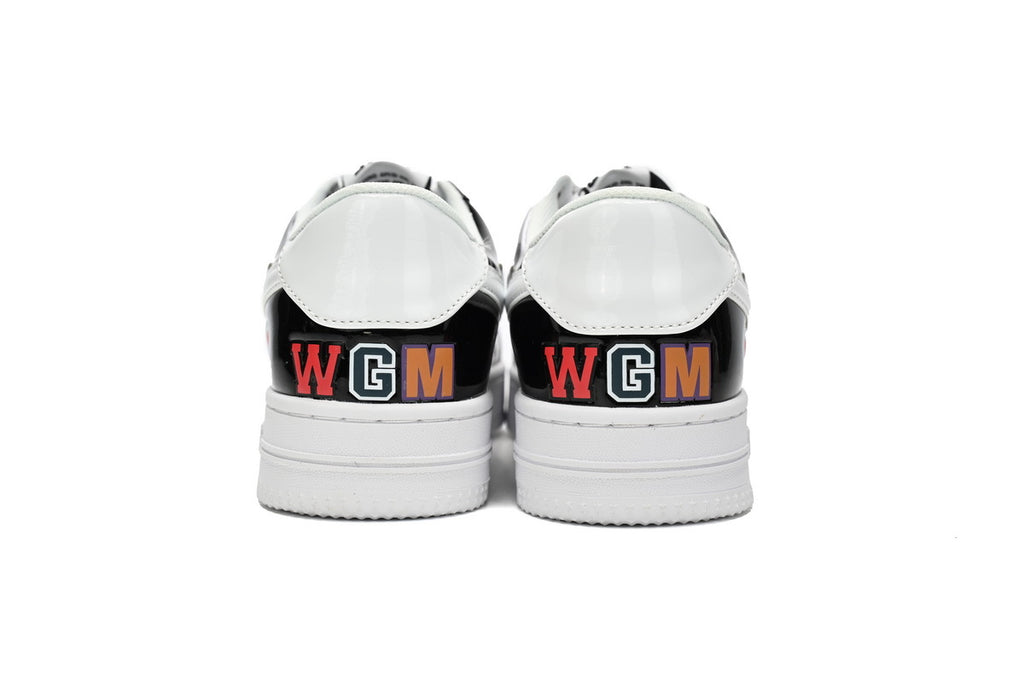A BATHING APE BAPE STA Low Black White Shark