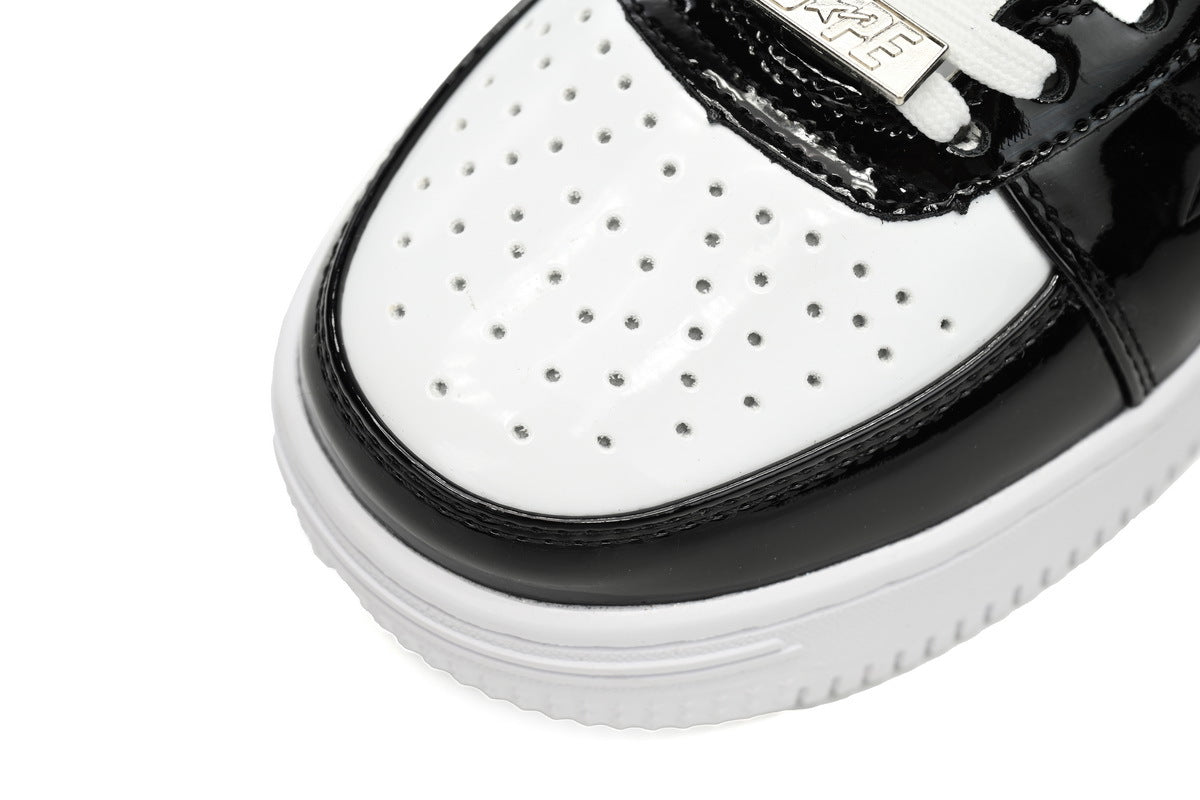 A BATHING APE BAPE STA Low Black White Shark