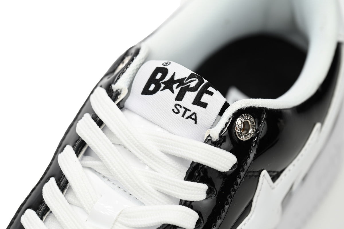 A BATHING APE BAPE STA Low Black White Shark