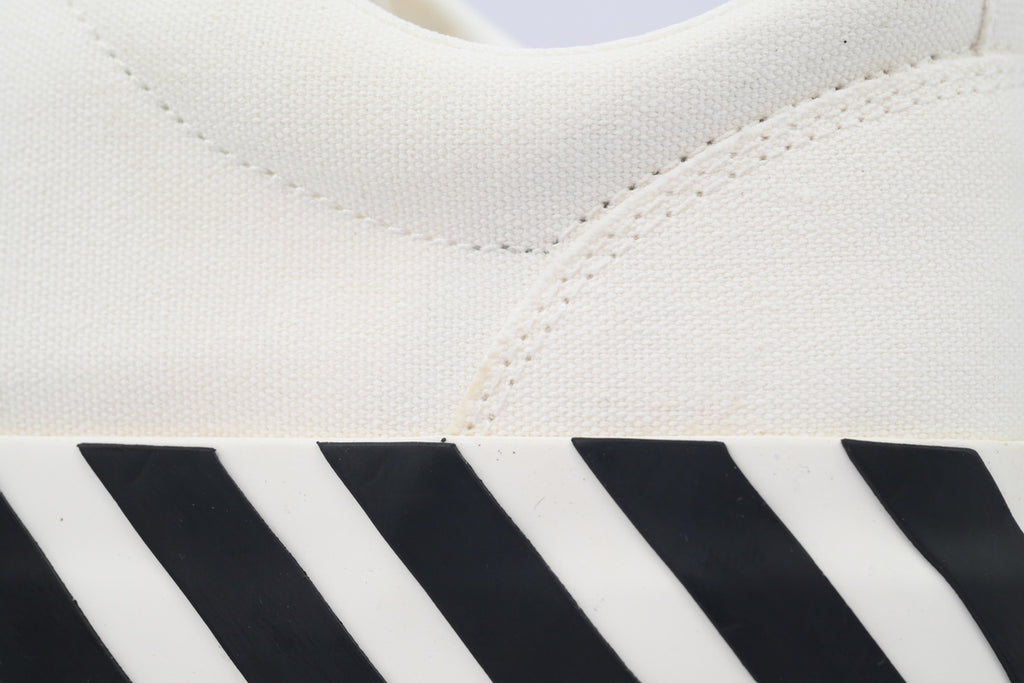 Off-White Vulc Low White Grey Canvas Sneakers