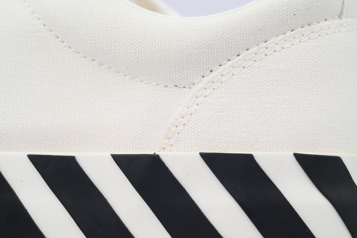 Off-White Vulc Low White Grey Canvas Sneakers