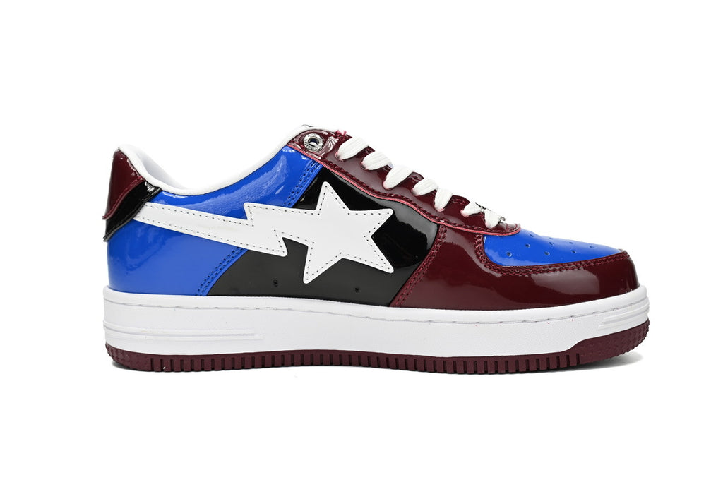 A BATHING APE BAPE STA Low Baijiu Red Blue 02 Sneakers