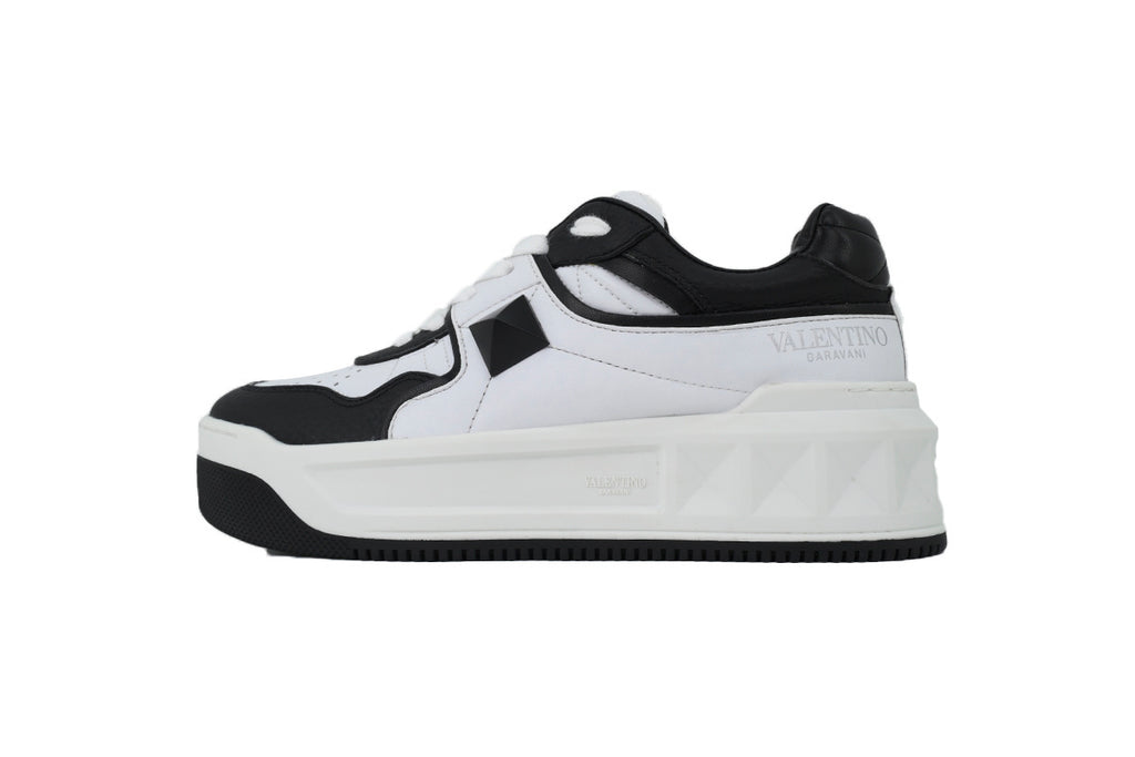 Valentino Garavani One Stud XL Black & White Nappa Sneakers