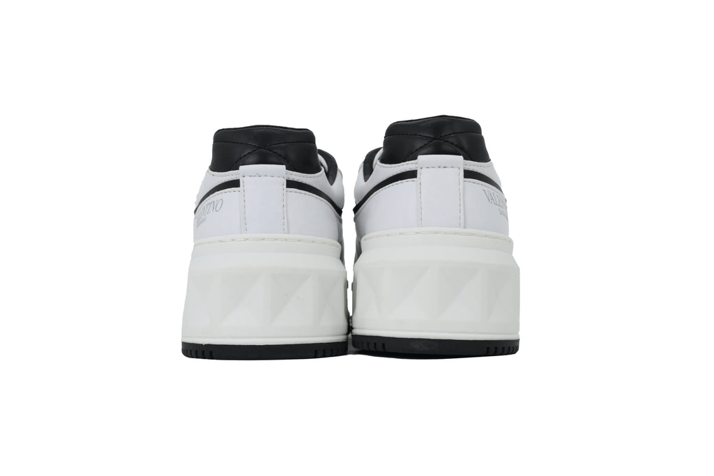 Valentino Garavani One Stud XL Black & White Nappa Sneakers