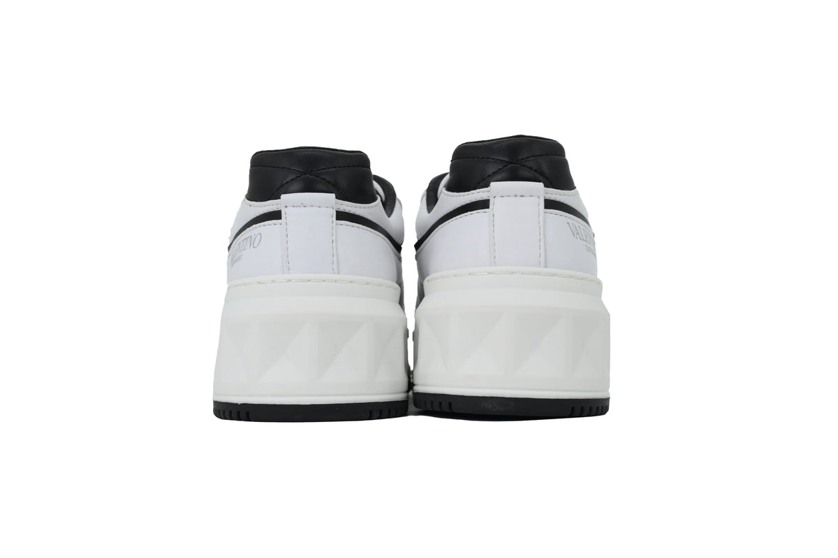 Valentino Garavani One Stud XL Black & White Nappa Sneakers