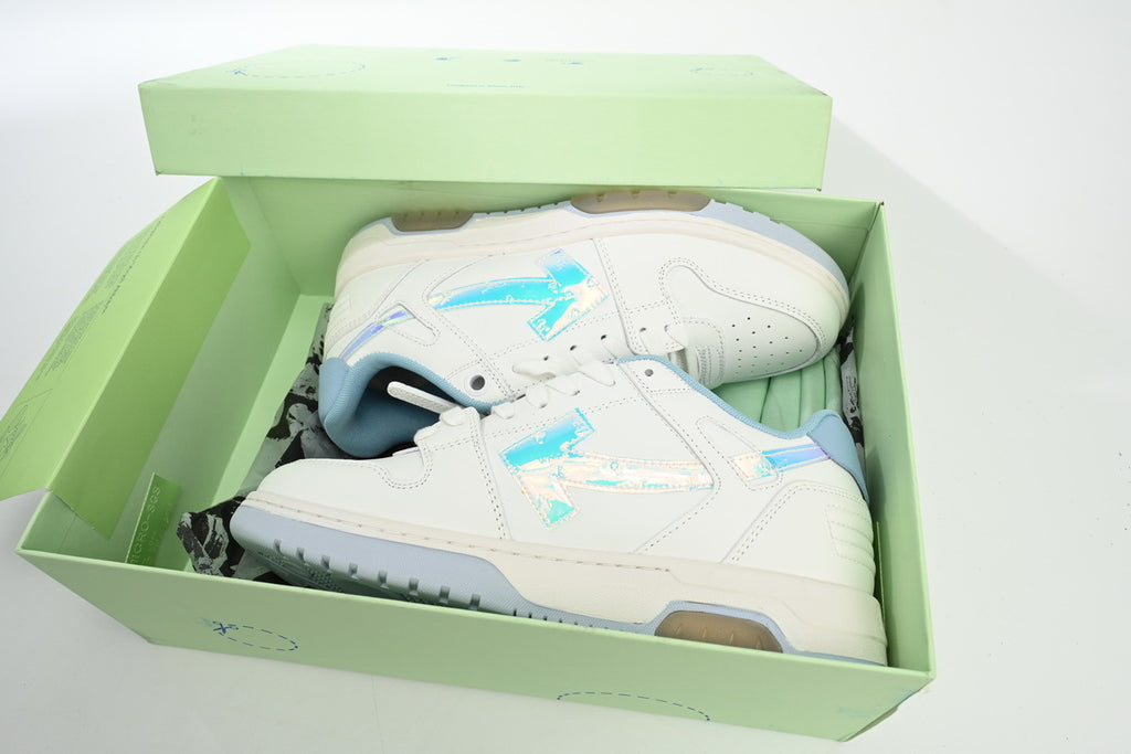 OFF-WHITE Out of Office White/Blue Color-Changing Sneakers
