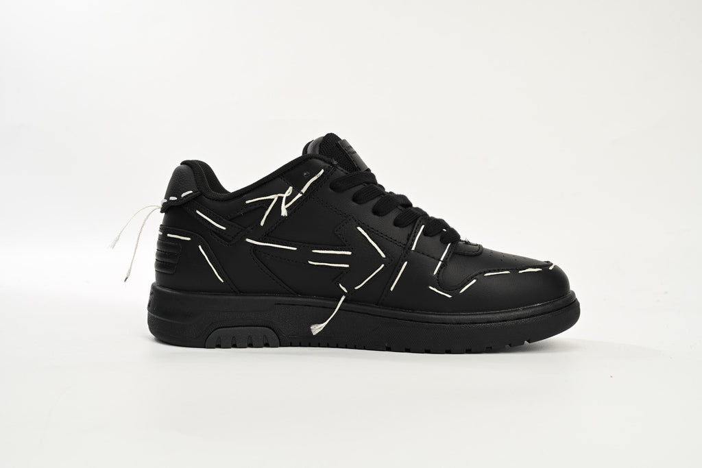 OFF-WHITE Out of Office Black/White Line Sneakers