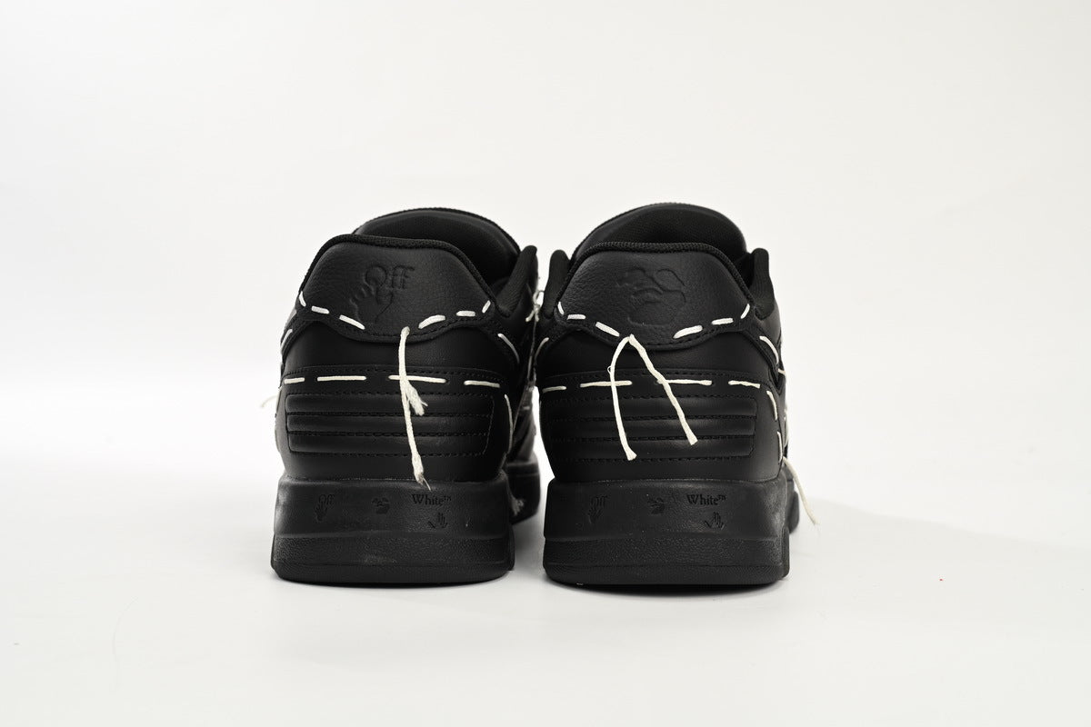 OFF-WHITE Out of Office Black/White Line Sneakers