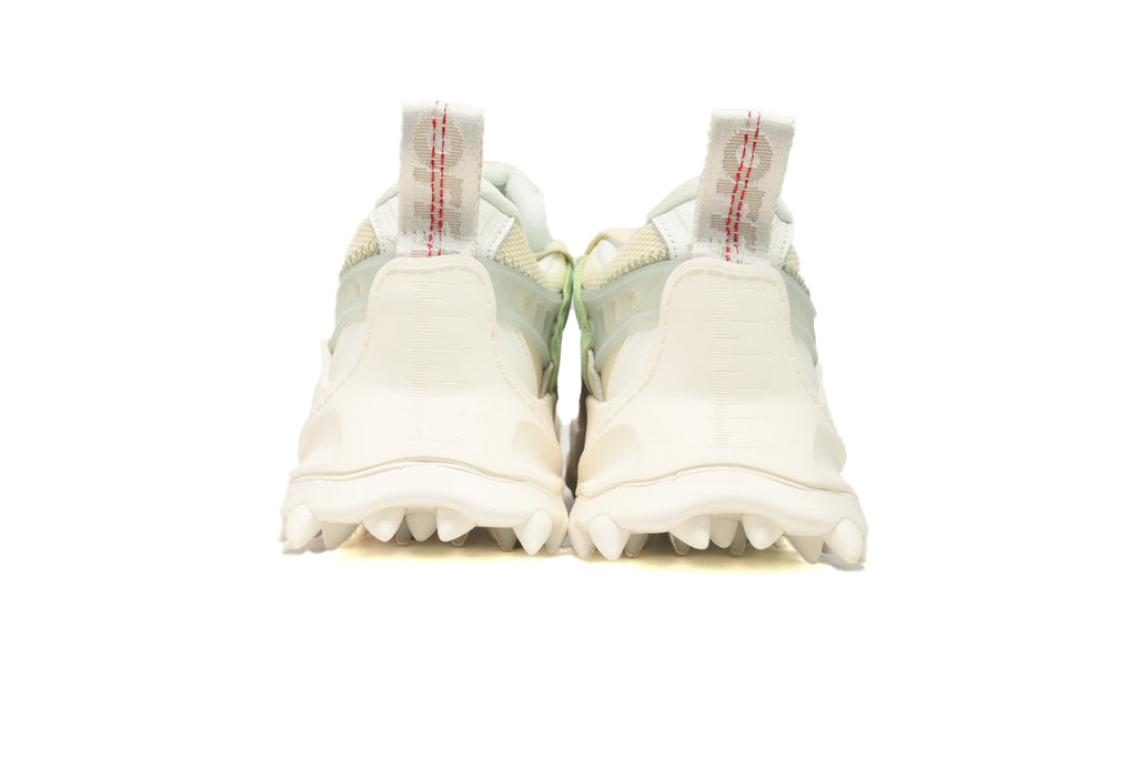 Off-White Ivory Blue Mixed-Material Low-Top Sneakers