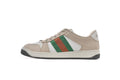 Gucci Screener White Textile Sneakers