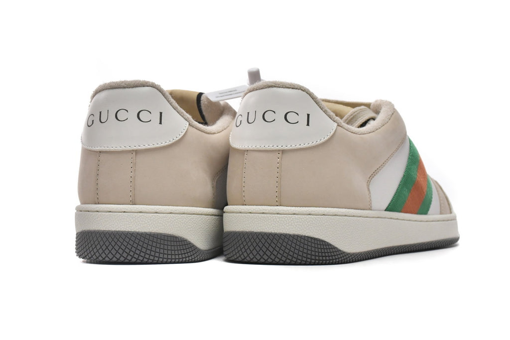 Gucci Screener White Textile Sneakers