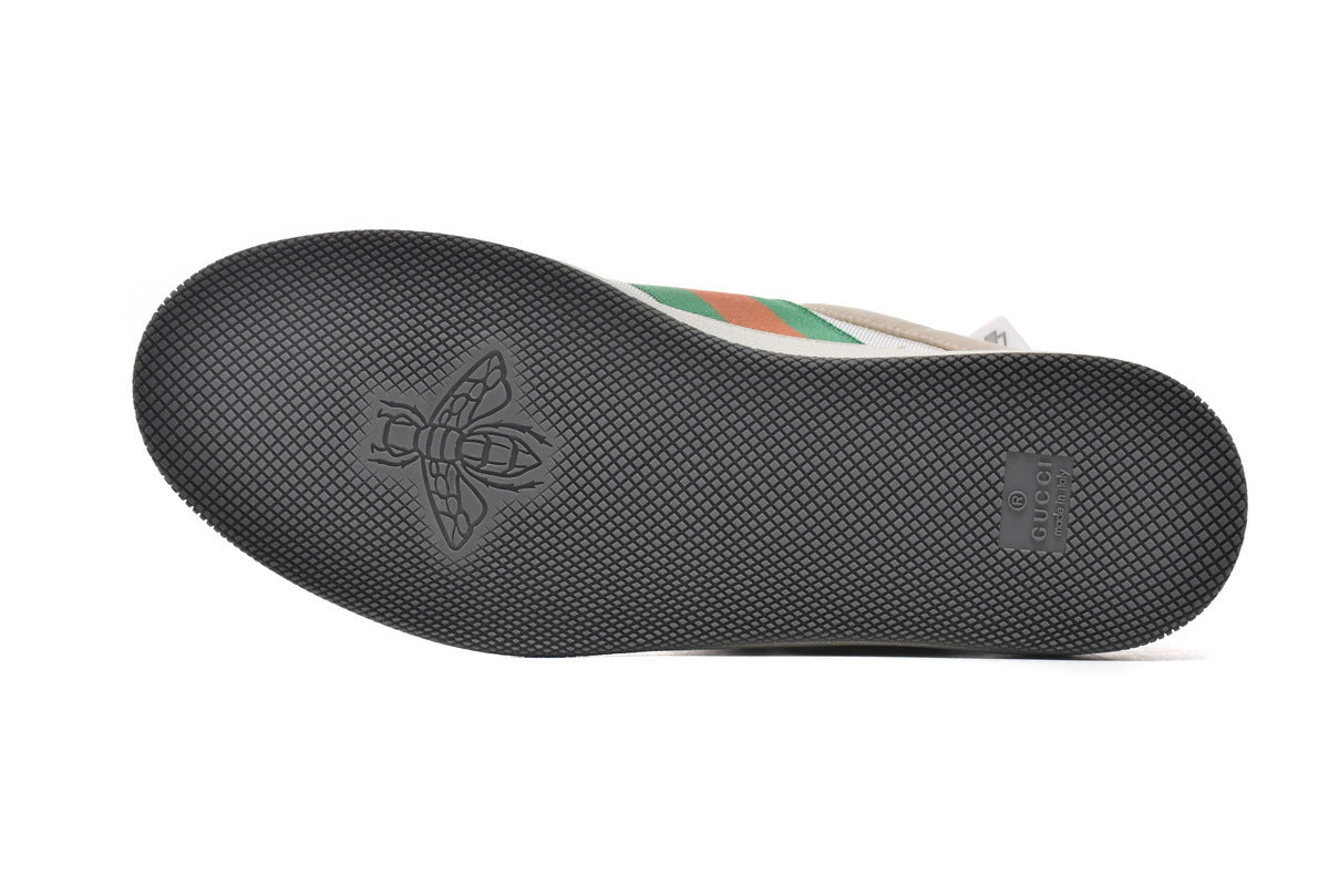 Gucci Screener White Textile Sneakers