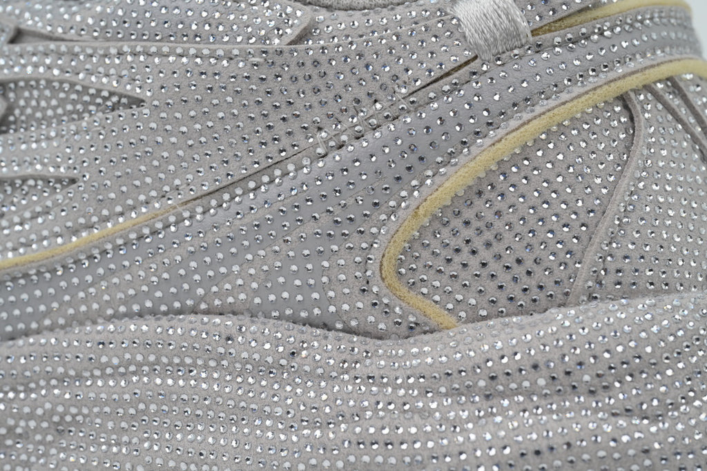 Off-White Be Right Back Silver Glitter Sneakers