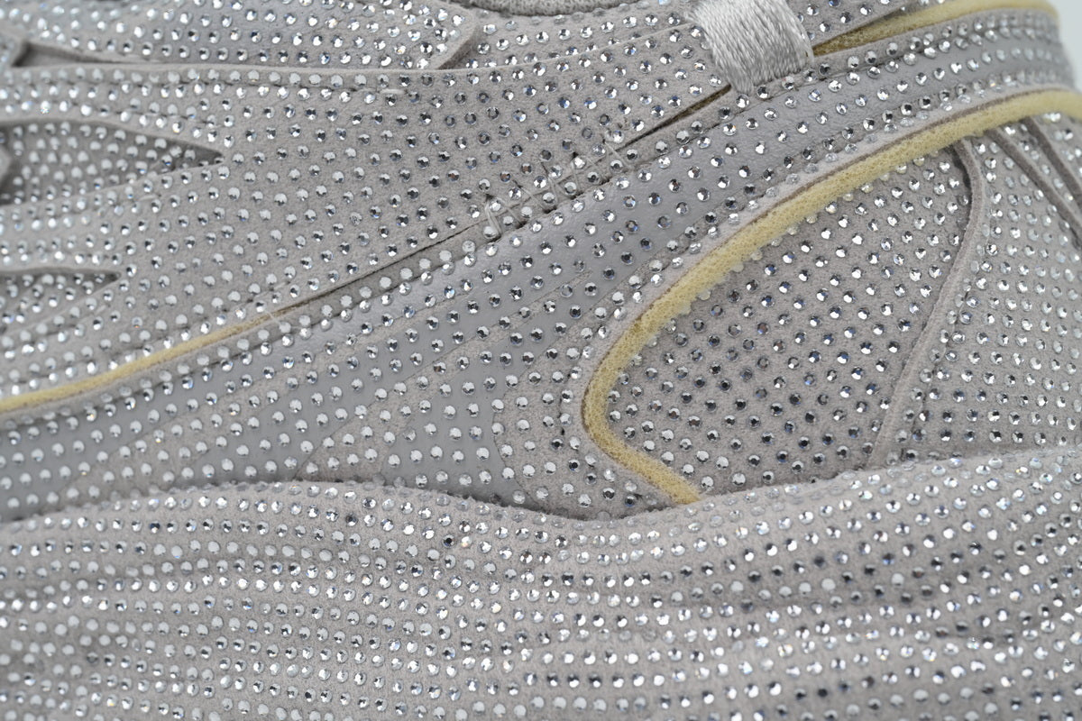 Off-White Be Right Back Silver Glitter Sneakers