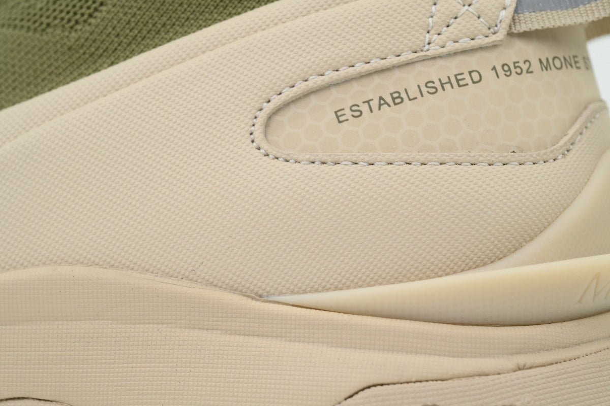 Moncler Trailgrip Knit Green Beige High-Top Sneakers