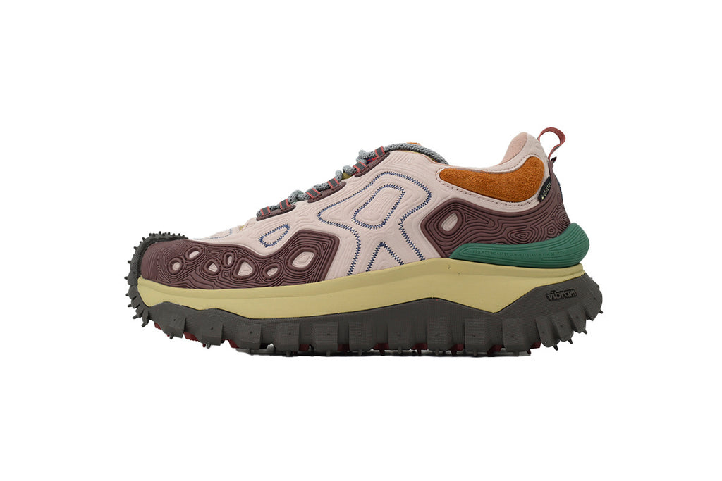 Moncler Trailgrip Beige Brown Green Sneakers