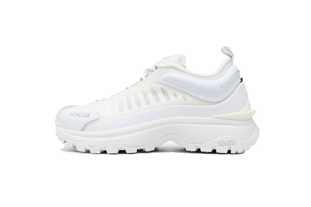 Moncler Trailgrip White Mesh Leather Sneakers