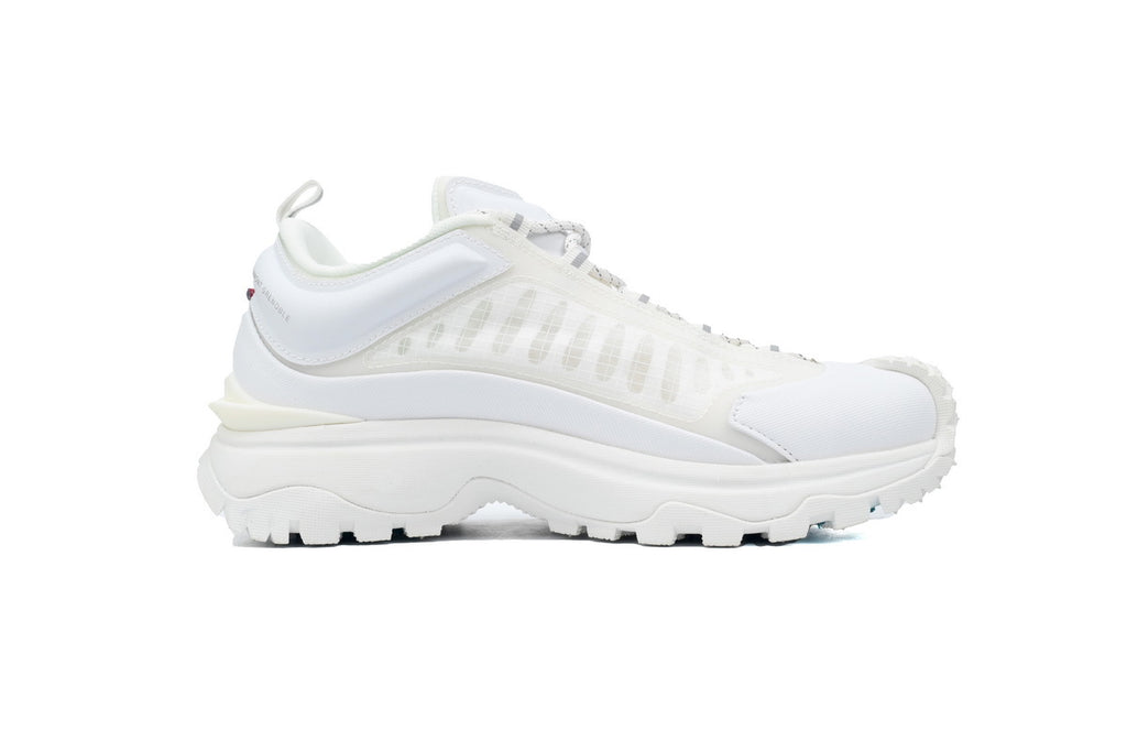 Moncler Trailgrip White Mesh Leather Sneakers