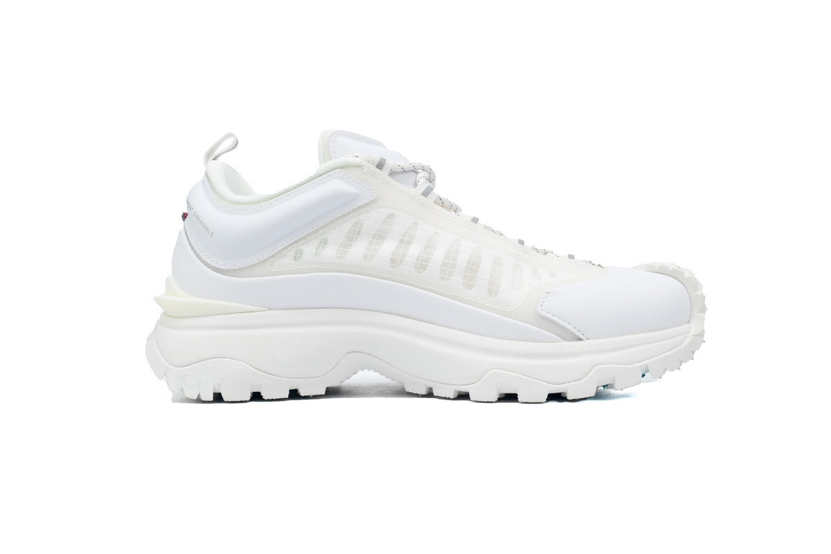 Moncler Trailgrip White Mesh Leather Sneakers