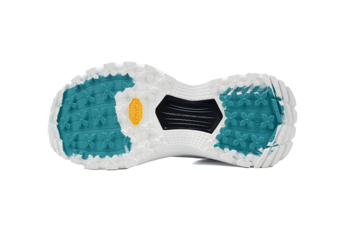 Moncler Trailgrip White Mesh Leather Sneakers