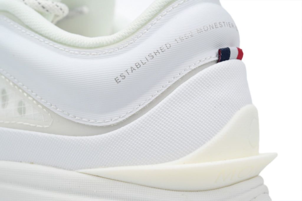 Moncler Trailgrip White Mesh Leather Sneakers