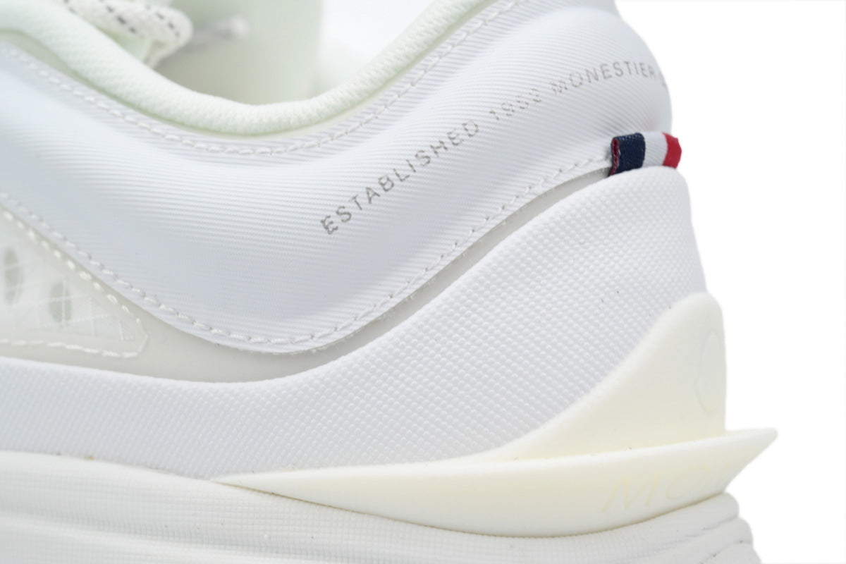 Moncler Trailgrip White Mesh Leather Sneakers