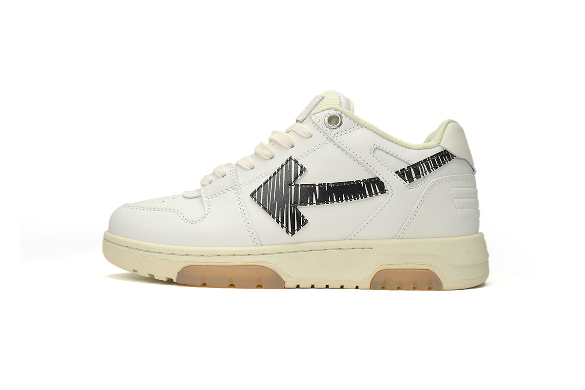 OFF-WHITE Out of Office White/Black Accent Sneakers