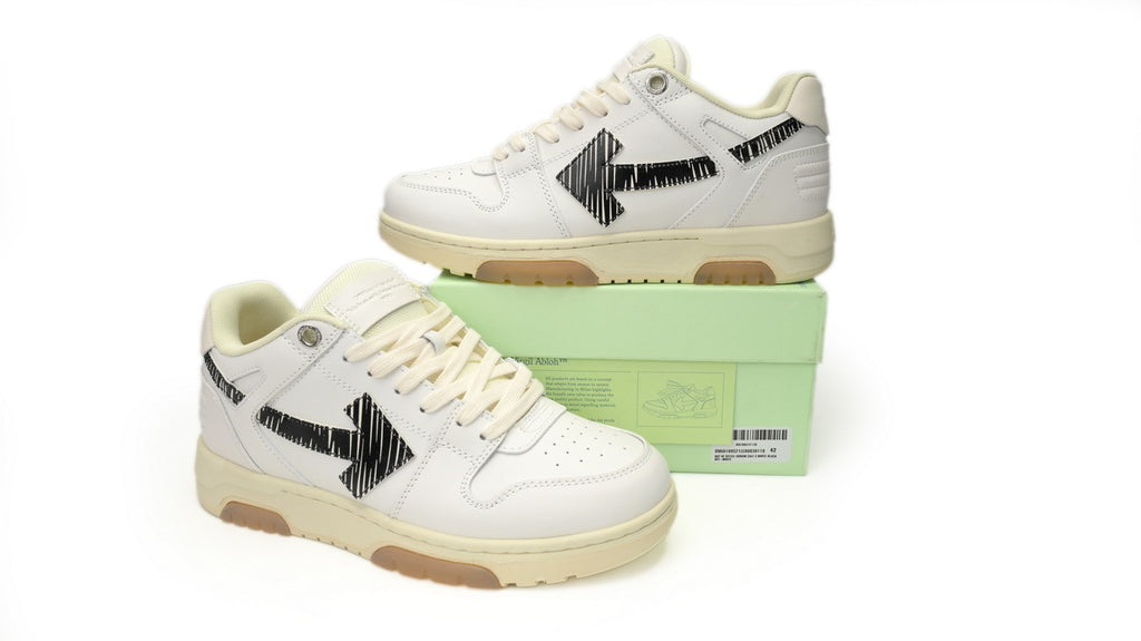 OFF-WHITE Out of Office White/Black Accent Sneakers