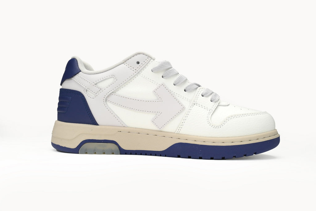 OFF-WHITE Out of Office White/Blue Heel Sneakers