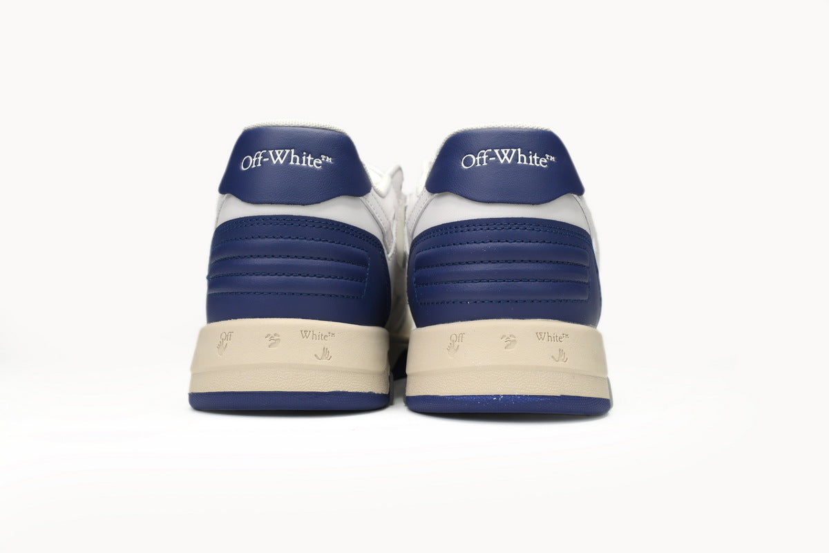 OFF-WHITE Out of Office White/Blue Heel Sneakers