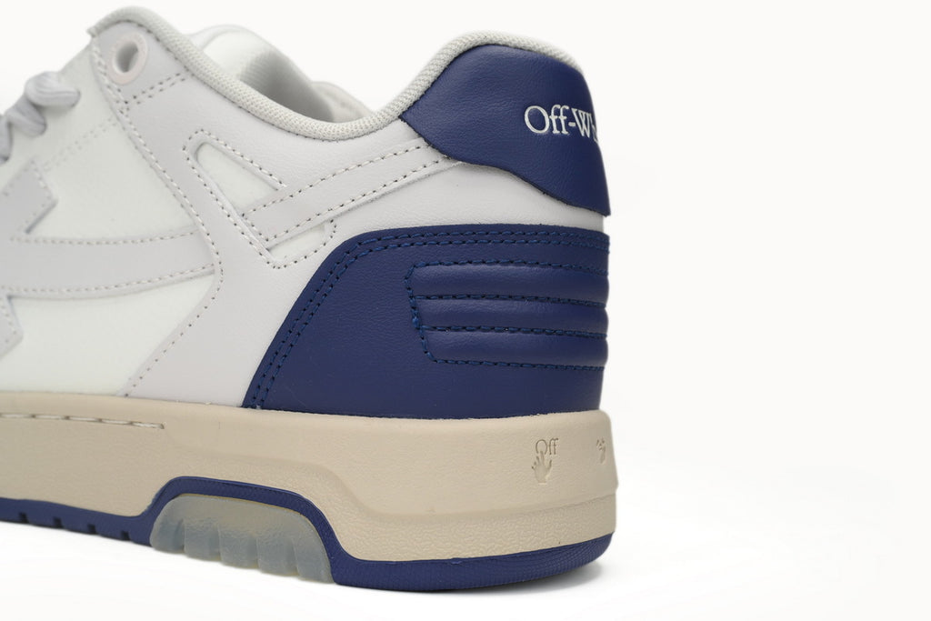 OFF-WHITE Out of Office White/Blue Heel Sneakers