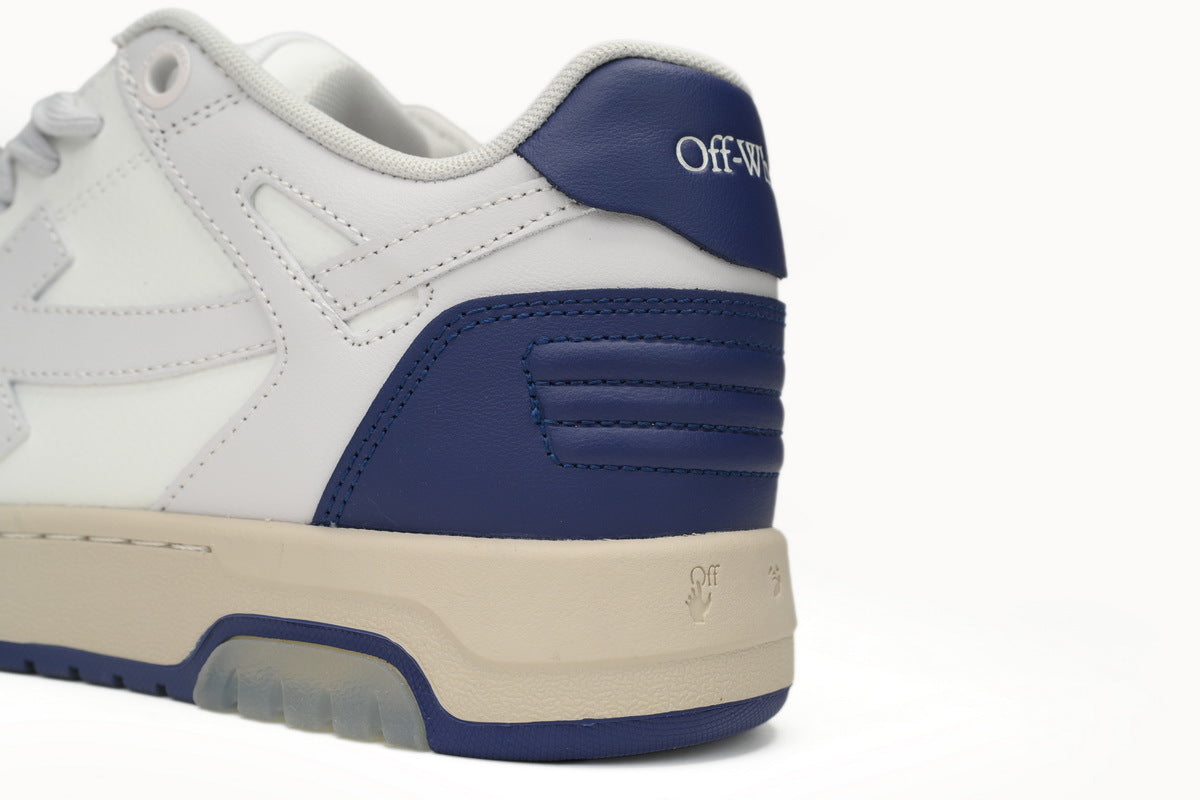 OFF-WHITE Out of Office White/Blue Heel Sneakers