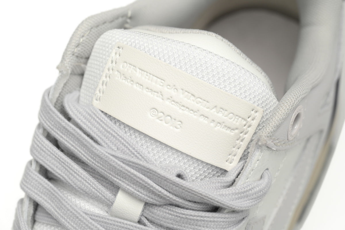 OFF-WHITE Out of Office White/Blue Heel Sneakers