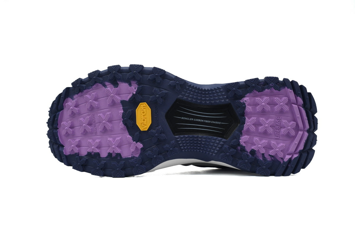 Moncler Trailgrip Lite Dark Purple Light Gray Sneakers