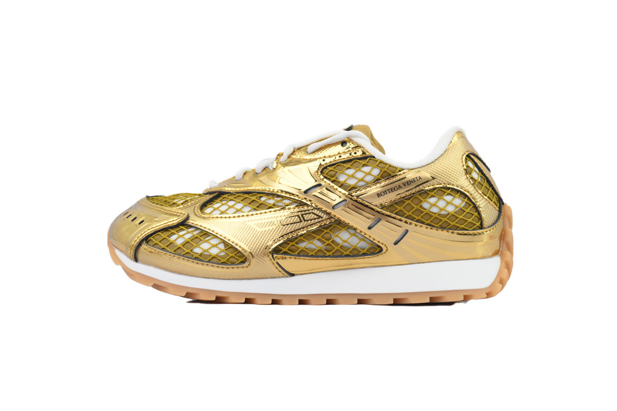 Bottega Veneta Orbit P360 Sneakers – Metallic Gold