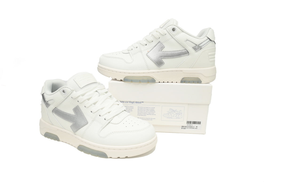 OFF-WHITE Out of Office White/Silver Sneakers