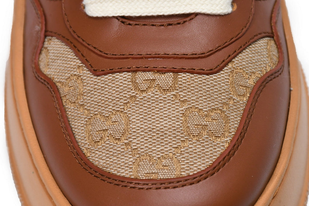 Gucci Chunky B Brown GG Canvas Sneakers