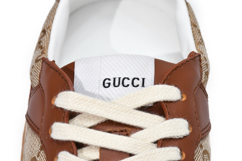 Gucci Chunky B Brown GG Canvas Sneakers