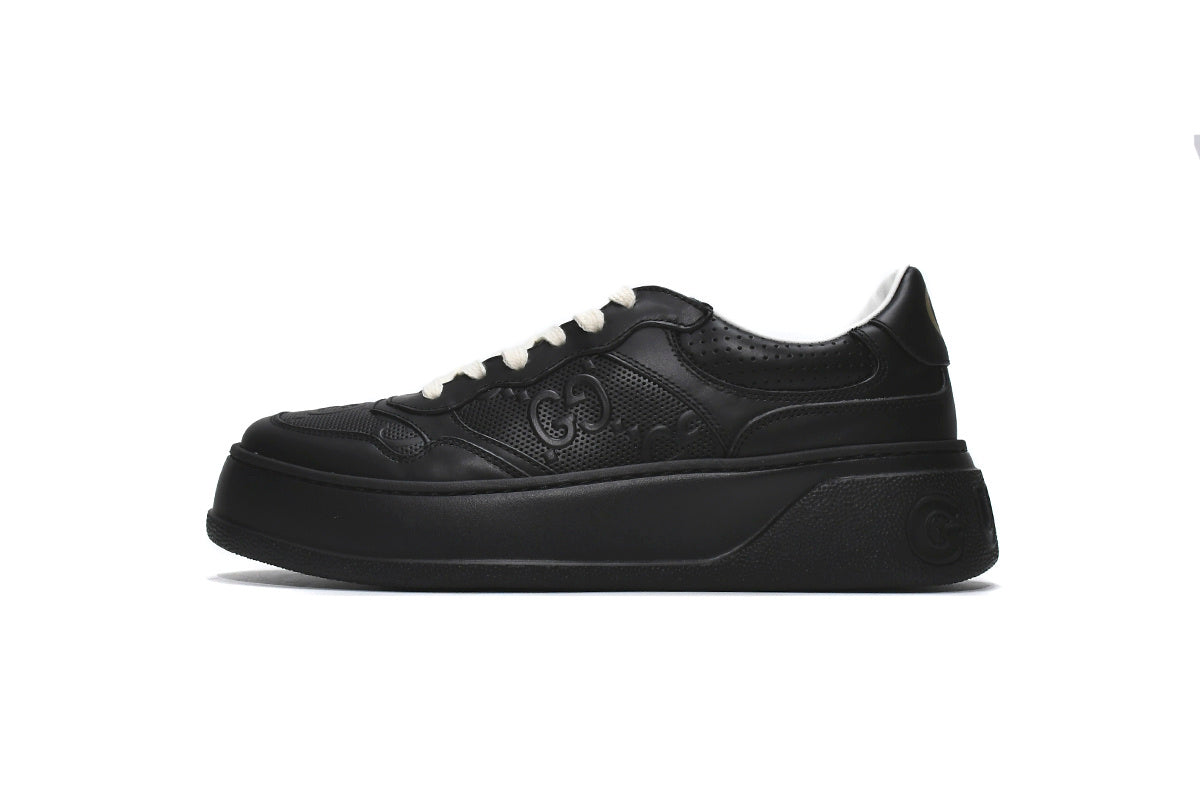 Gucci Chunky B Black Leather Sneakers