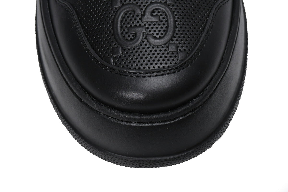 Gucci Chunky B Black Leather Sneakers