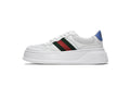 Gucci Chunky B Ribbon White Leather Sneakers