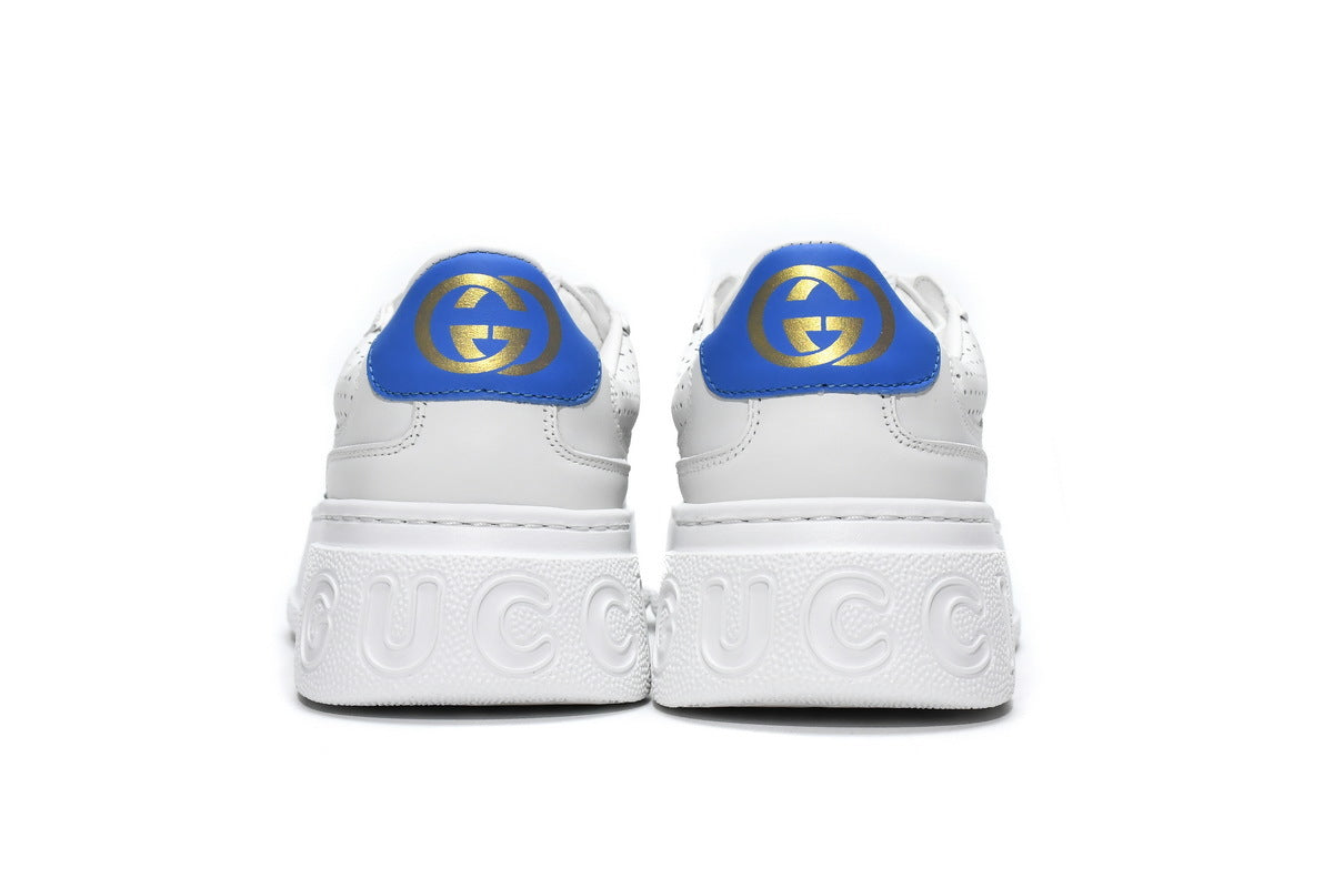 Gucci Chunky B Ribbon White Leather Sneakers