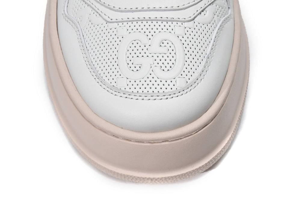 Gucci Chunky B White Pink Leather Sneakers