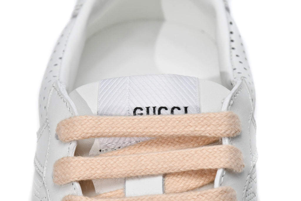 Gucci Chunky B White Pink Leather Sneakers