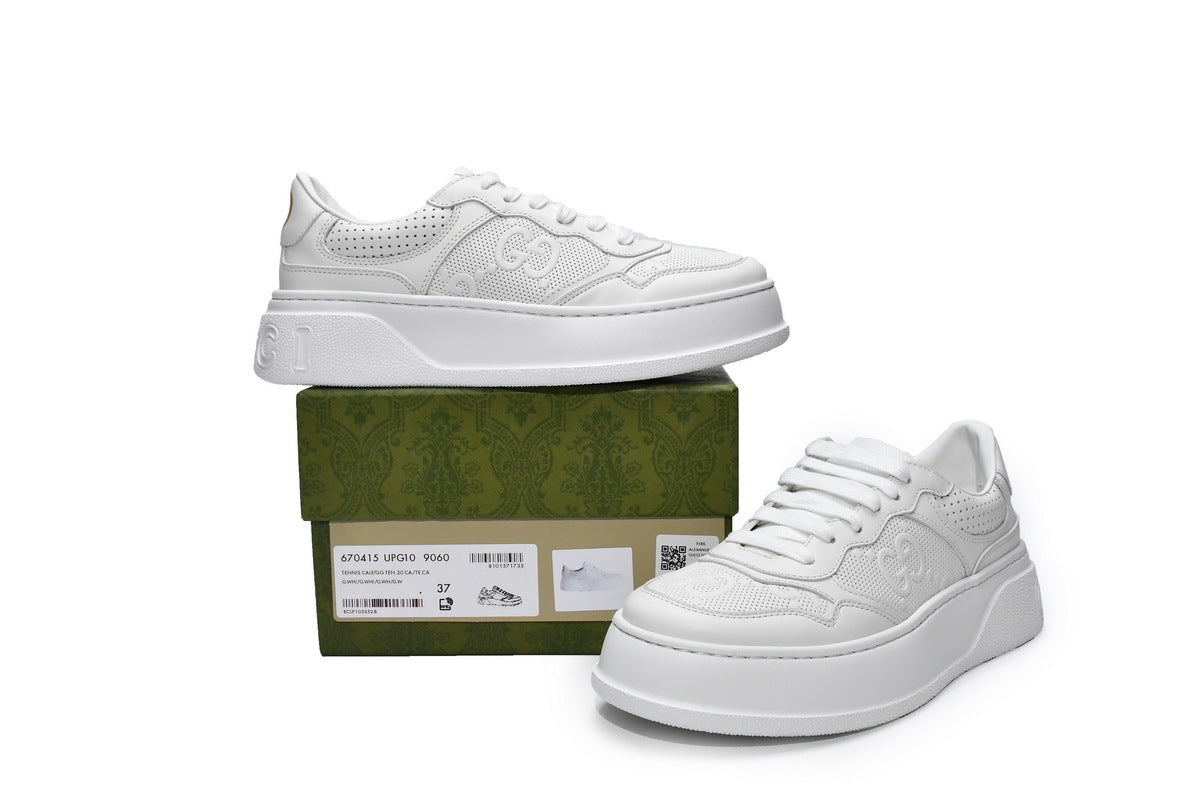Gucci Chunky B White Leather Sneakers