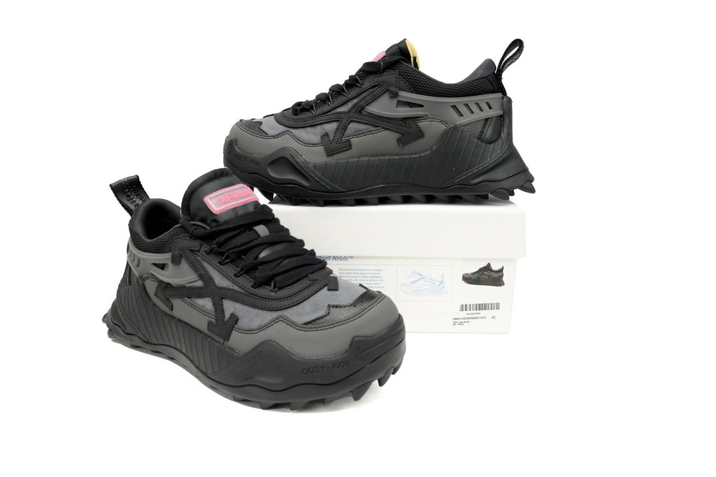 Off-White Odsy-1000 Black Grey Sneakers