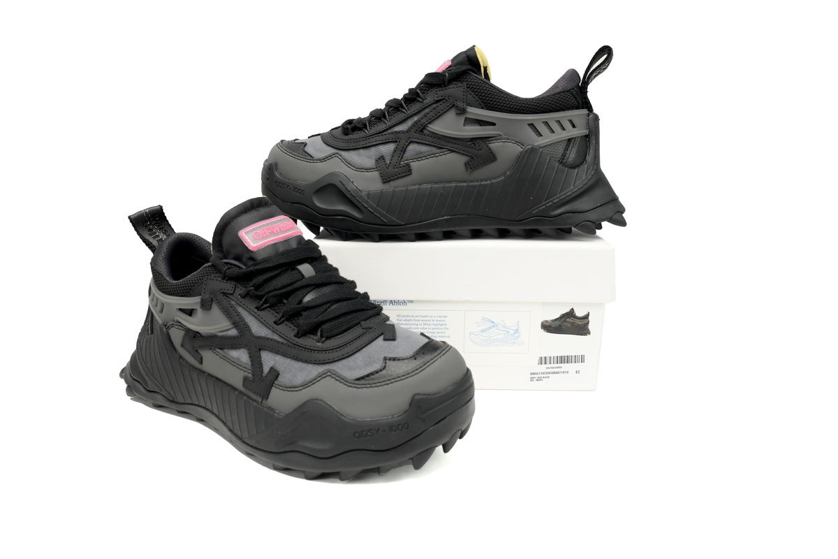 Off-White Odsy-1000 Black Grey Sneakers