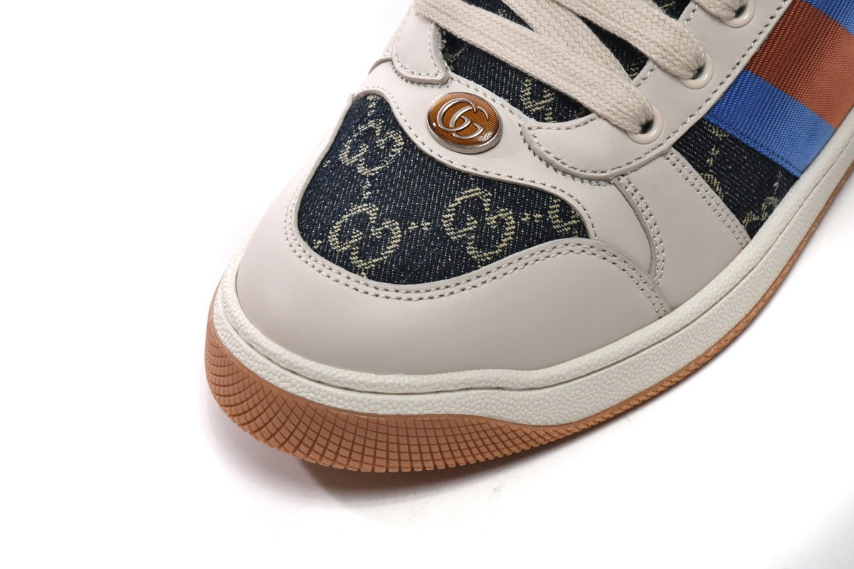 Gucci Screener Blue GG Canvas Sneakers