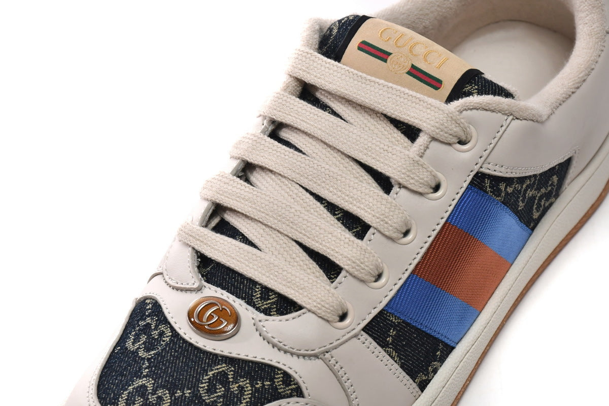 Gucci Screener Blue GG Canvas Sneakers